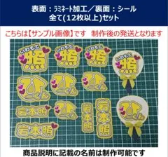 岩本　照　ミニ　うちわ文字　ステッカーシール