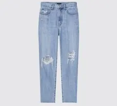 UNIQLO ペグトップハイライズジーンズ（ダメージ）ウエスト　22inch