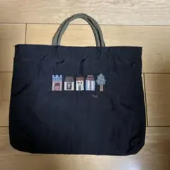 マタノアツコ 刺繍バッグ ブラック系