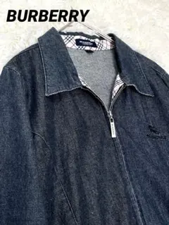 BURBERRY バーバリーロンドン ノバチェック デニムジップジャケット M