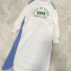 niko and... モードノームコア　裏毛ダンガリーマキシワンピース