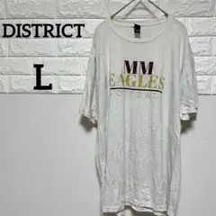 【DISTRICT】L半袖 Tシャツ EAGLESソフトボールデザイン