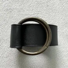 kei shirahata ダブルリングベルト　黒　ブラック