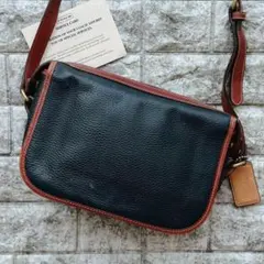 美品✨レア オールドコーチ ショルダーバッグ オールレザー 本革 イタリア製