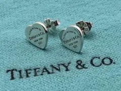 c429 美品　ティファニー　リターントゥハート　タグ　スタッド　ピアス　925