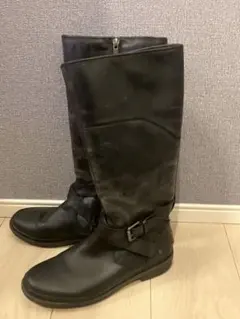 UGG ブラック ムートンロングブーツ 24cm