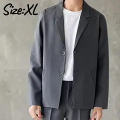 テーラードジャケット メンズ 薄手 二つボタン 長袖 大きいサイズ