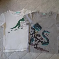 hakka kids 恐竜Tシャツ 130cm 2枚セットのサムネイル