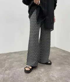 apres jour mignon ジャガードニットパンツ