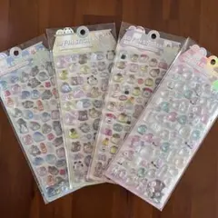 【韓国購入品】オバケーヌ　3Dシール　4枚セット