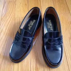 美品✨️HARUTA ハルタ　ブラックレザー ローファー　高校生　黒　学生靴