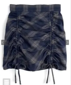 GRL チェック柄ギャザー ミニスカート M dk1359