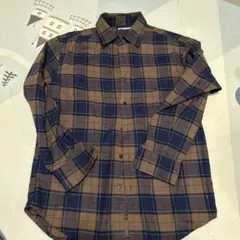 GU チェック柄ネルシャツ Sサイズ