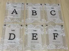 テーブル　ナンバー　結婚式　ハンドメイド　無印
