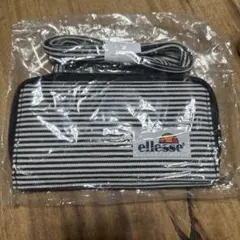ellesse ストライプ スマホショルダーバッグ