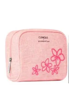 【新品未使用】CLINIQUE×drawbertson ポーチ　ピンク