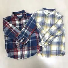 Zara Baby チェック柄長袖シャツ2点セット 104