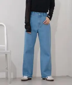 Kastane ハイウエストストレートデニム