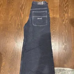 BlessU ダークブルー ストレートデニム