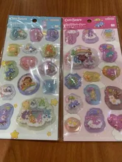 【2点セット】ケアベア ポップデコパーティー わたあめカプセルシール