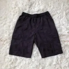 ティゴラ　メンズブラック迷彩カーゴハーフパンツ　Sサイズのサムネイル