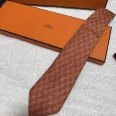 HERMESヴィンテージネクタイ★シェーヌダンクル★エルメス