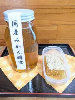 国産みかん蜂蜜1200g＆巣蜜200gお得セットのサムネイル