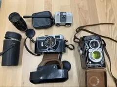 レトロカメラ 4点まとめ キヤノン7 / オリンパスフレックス / オートハーフ レトロカメラ 4点まとめ キヤノン7 / オリンパスフレックス / オート