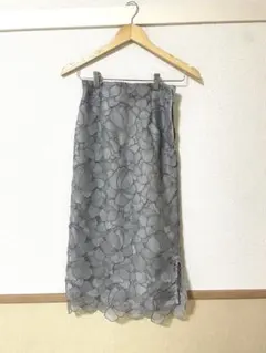 【美品】定価23100円 FRAY I.D シアーラメフラワーレーススカート