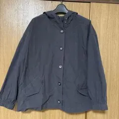 ノージーン　レディース　フード付きブルゾン　ジャンパー　黒　ブラック　Mサイズ