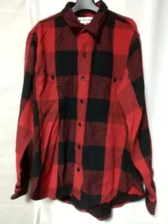 GLOBAL WORK 裏起毛 チェックシャツ Mサイズ アメカジ カジュアル