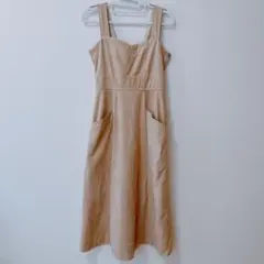 オリーブデオリーブ　ベージュワンピース