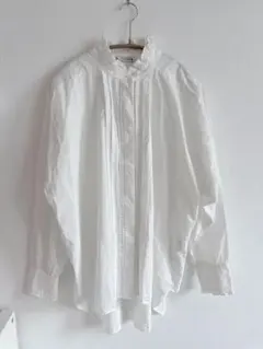 【ZARA】白ブラウス フリルトップス ホワイト L ザラ