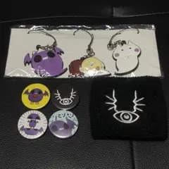 S!N 赤飯　親戚の法事　缶バッチ4種　ラバスト　リストバンド