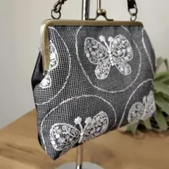 c*i様 ミナペルホネン/forest tileフォレストウィンググレイ/がま口