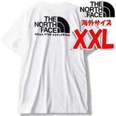 ノースフェイス バックプリント Tシャツ 白 海外XXL 日本4L相当 tb