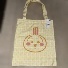 トーキングヘッズ ちいかわ チェックシリーズ トートバッグ うさぎ
