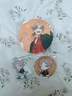 にじさんじ 伏見ガク スイパラコラボ 缶バッジ アクリルスタンド コースター