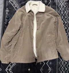 BEAMS ボア襟付きコーデュロイジャケット