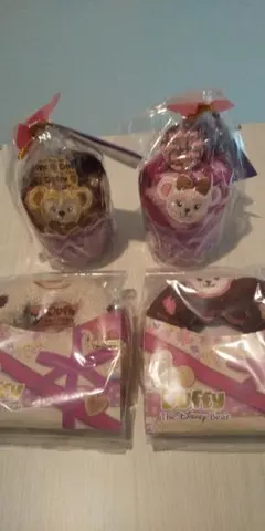 ディズニー ダッフィー シェリーメイ ミニタオル 4個 セット