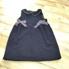 petit main ネイビー ワンピース 110cm