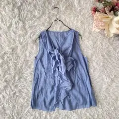 美品✨完売品 マイラン ワンショルダーリボントップス パープル リネン 
