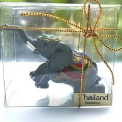 【新品・未開封】タイ土産 象の置物 ミニチュア エスニック インテリア 飾り