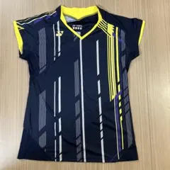 ヨネックス　ゲームシャツ　レディース　ウエア　Lサイズ　美品　紺色　ヨネックス