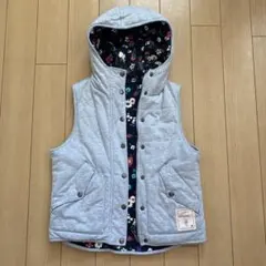 エーズラビット　リバーシブルベスト(グレー×ネイビー) M