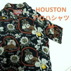 HOUSTON アロハシャツ レーヨン100% 旧タグ L 古着 90sのサムネイル