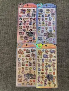 うるちゅるポップシール　ディズニー4個セット