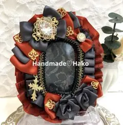 No.315♡硬質カードケース　レースデコ　トレカケース　痛ロゼット