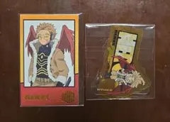 ヒロアカ　ホークス　Wフォトカードコレクション Wダイカットクリアステッカー