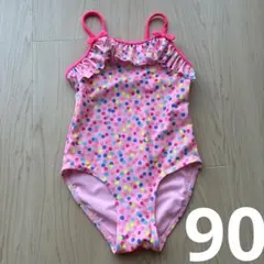 水着　水玉柄　ピンク　90 女の子